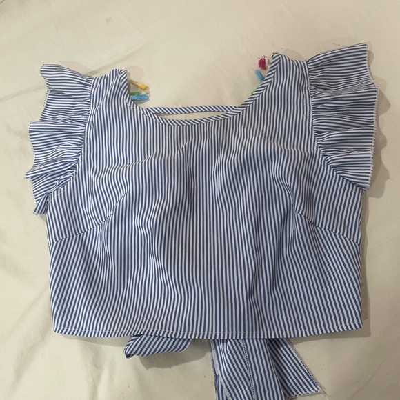 Tops - Blue Striped Women's Top